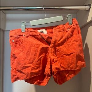 BDG Orange Corduroy Jean Shorts
